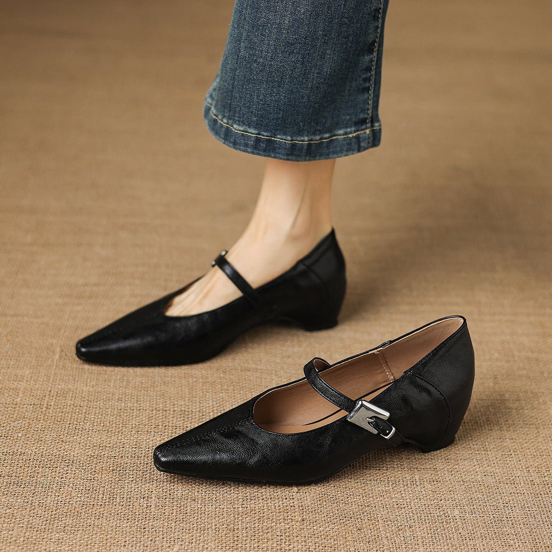 Jutta | Spitze Spangenpumps