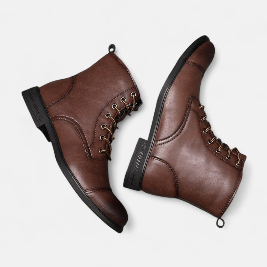 Waltherhaus präsentiert: Elias™ | Stilvolle Herrenstiefel aus hochwertigem Kunstleder