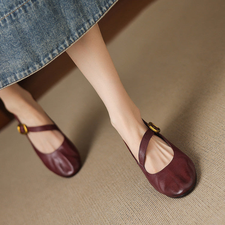 Lene | Runde Spangenschuhe
