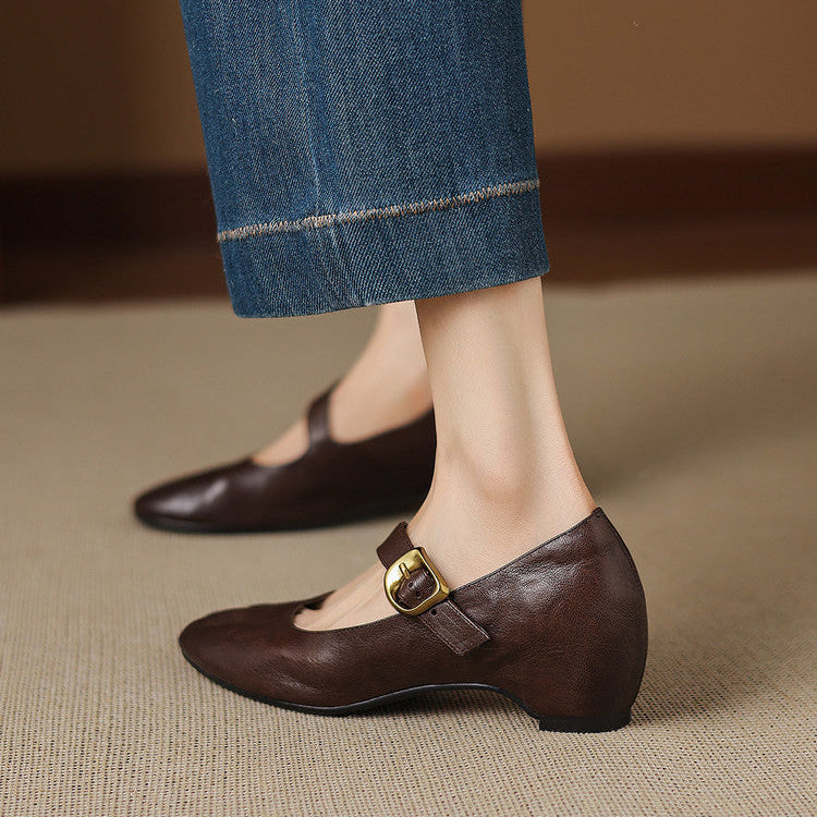 Lene | Runde Spangenschuhe