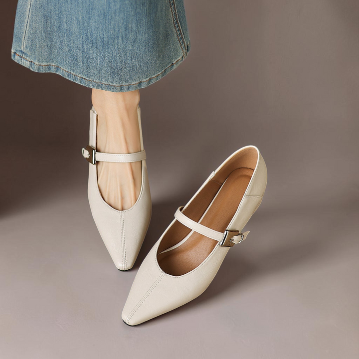 Jutta | Spitze Spangenpumps
