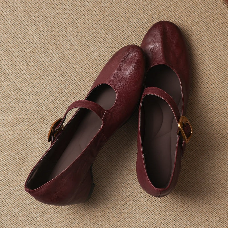 Lene | Runde Spangenschuhe