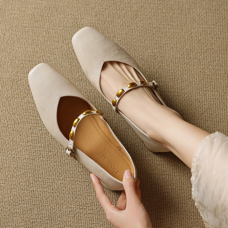 Ronja | Nieten-Spangenschuhe
