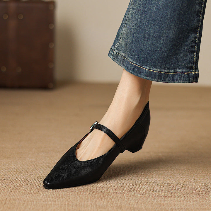 Jutta | Spitze Spangenpumps