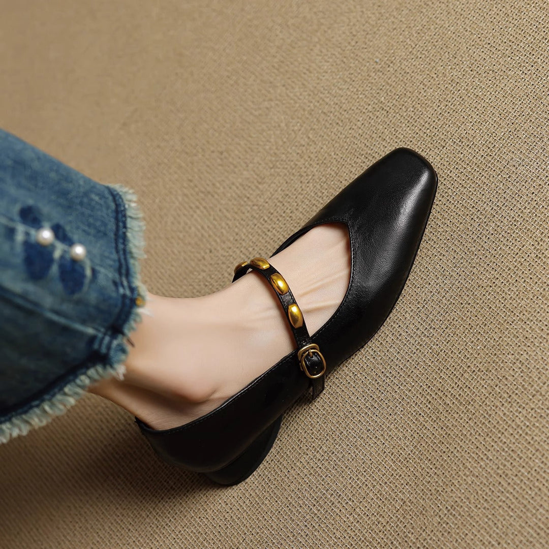 Ronja | Nieten-Spangenschuhe