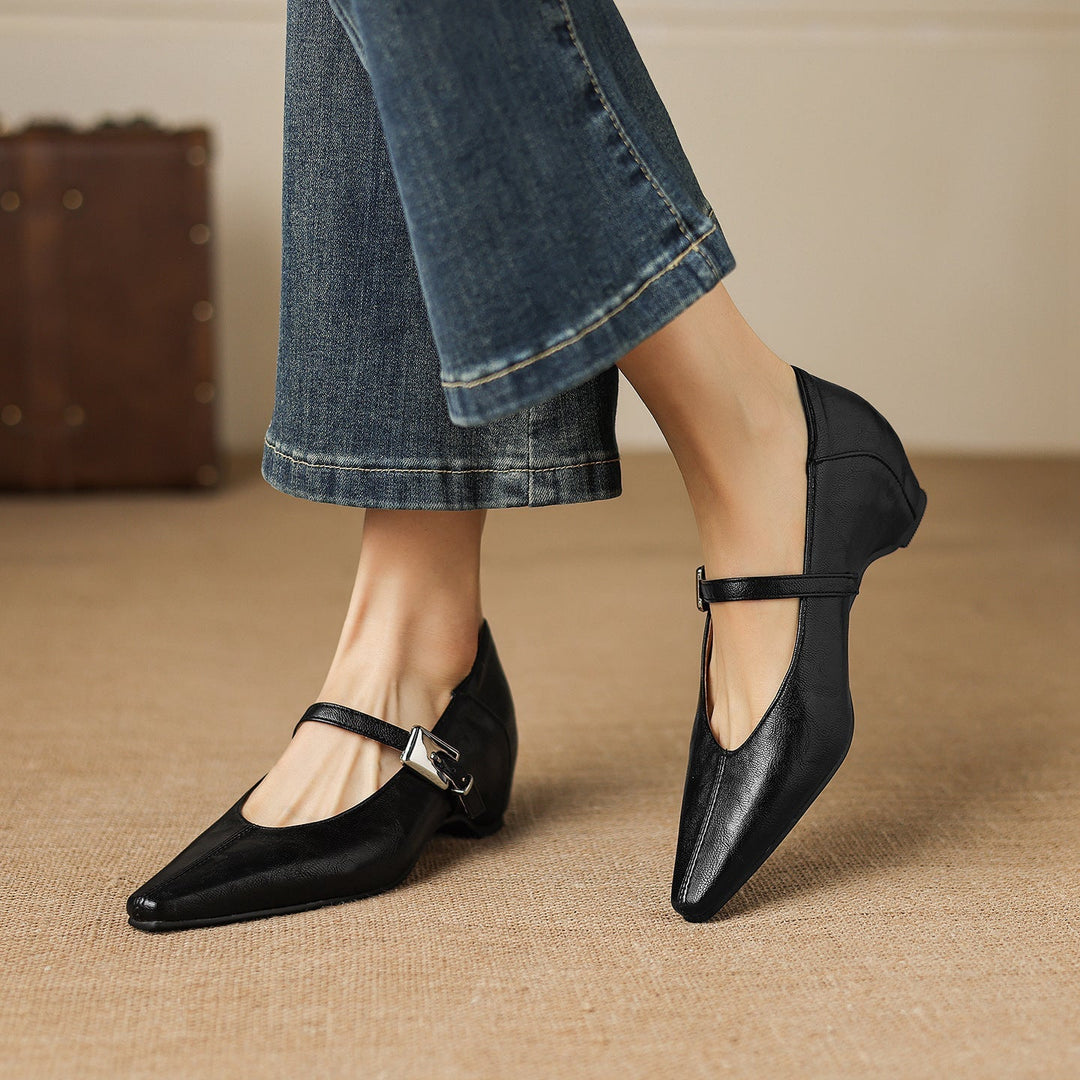 Jutta | Spitze Spangenpumps