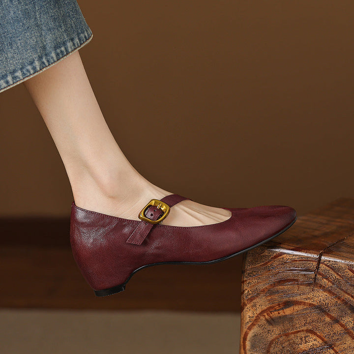 Lene | Runde Spangenschuhe