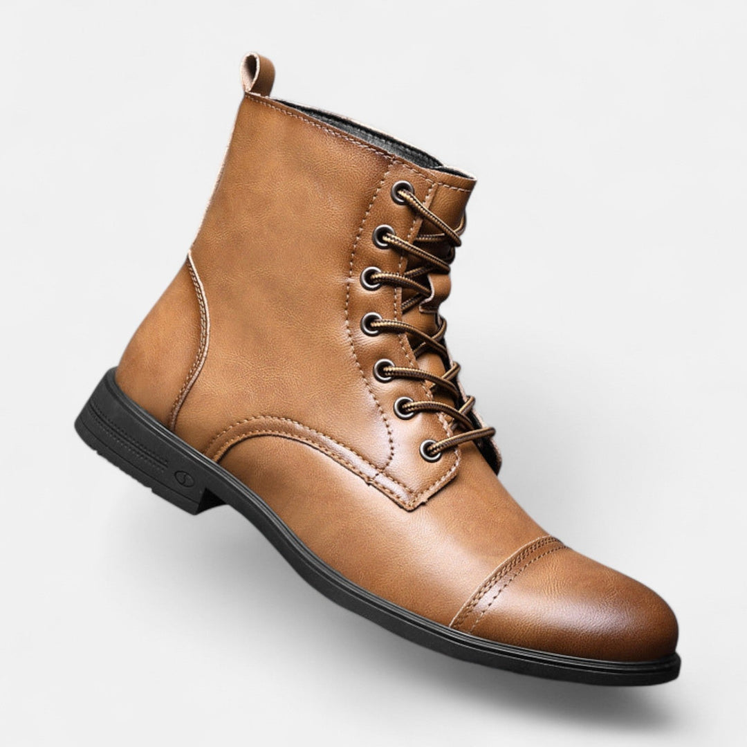 Waltherhaus präsentiert: Elias™ | Stilvolle Herrenstiefel aus hochwertigem Kunstleder