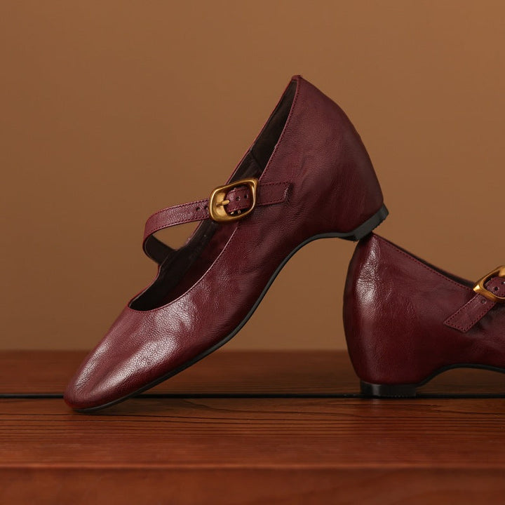 Lene | Runde Spangenschuhe