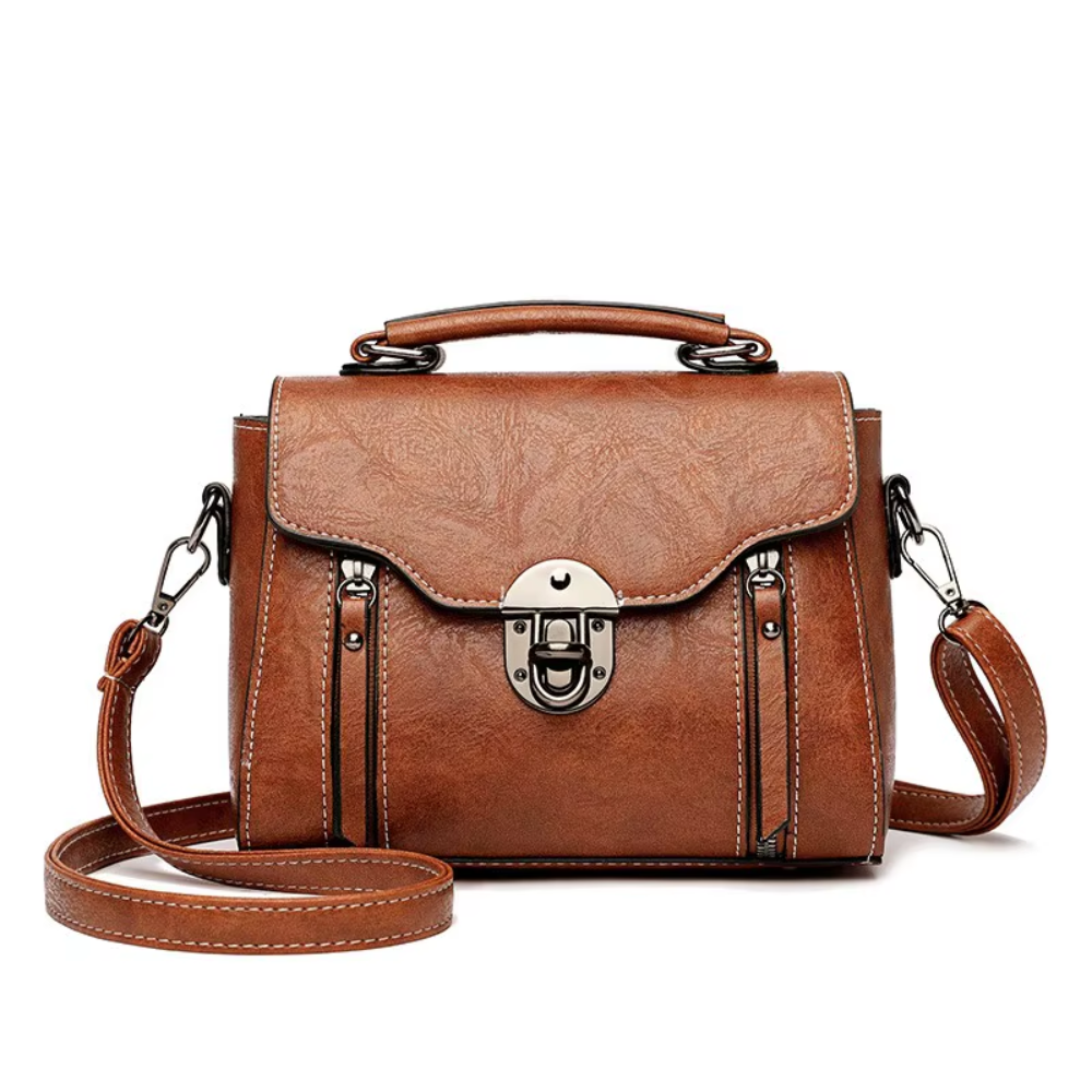 Zoe - Zeitlose Eleganz Leder Schultertasche