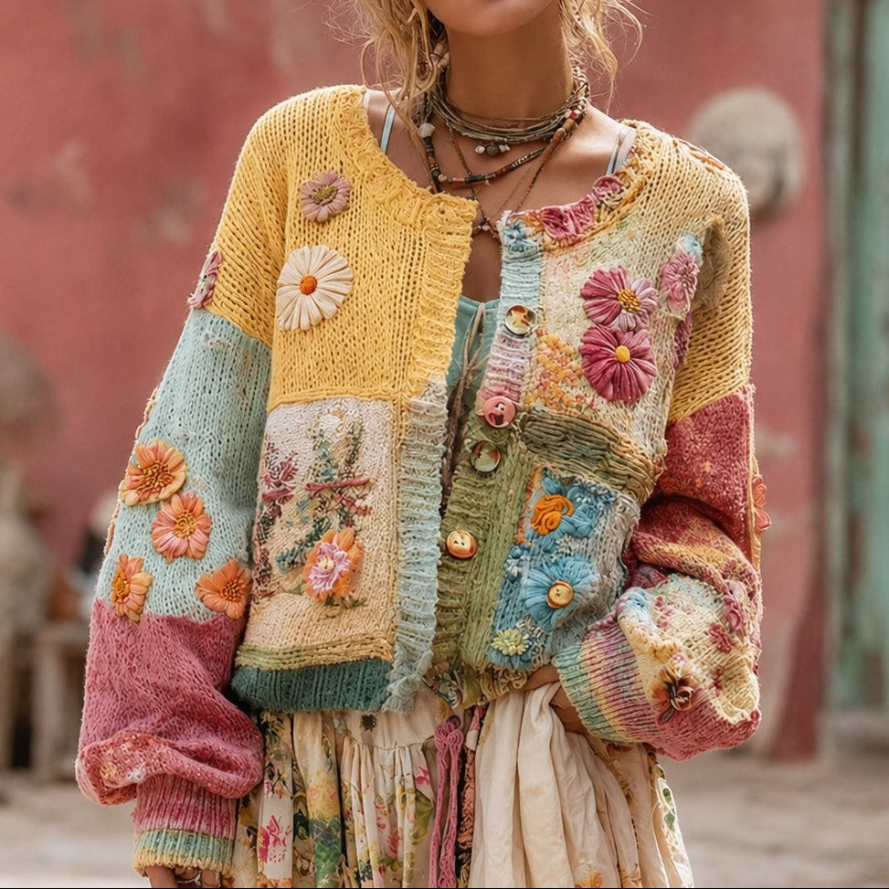 Mary | Boho Strickjacke