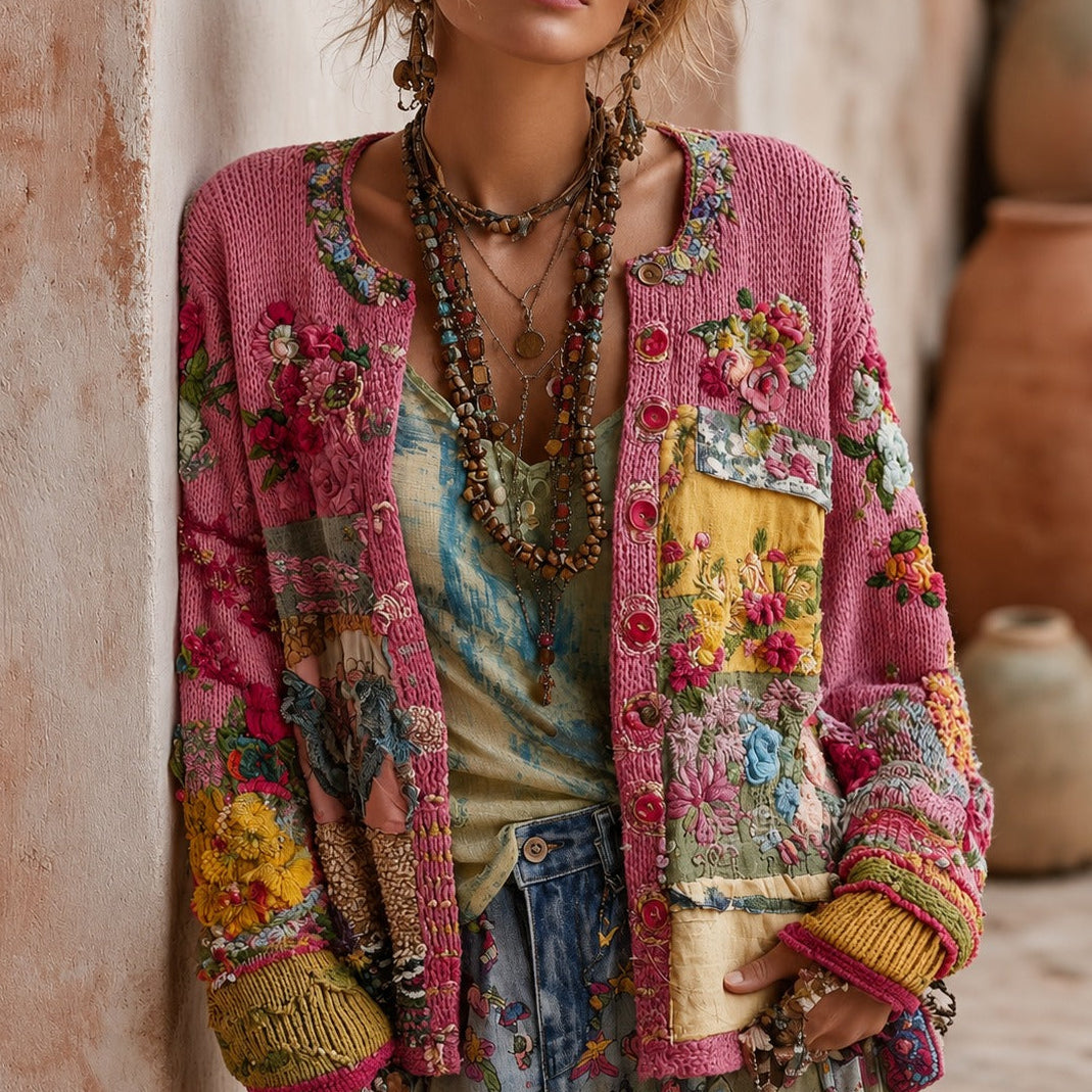 Jessy | Boho Strickjacke