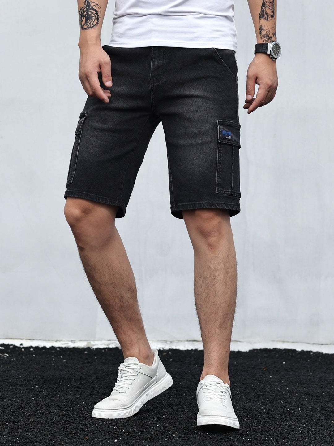 Roley | Cargo Denim Shorts