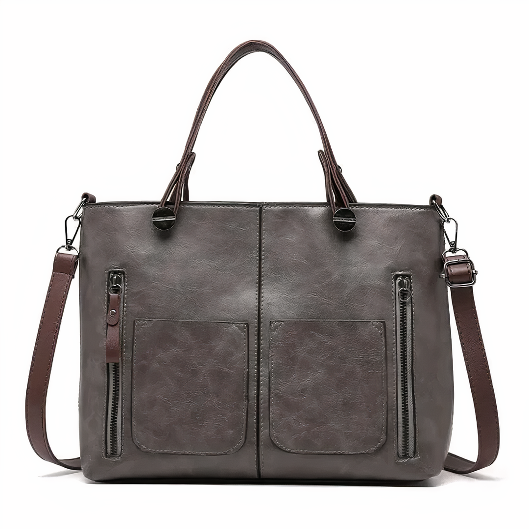 Nancy - Zeitlose Eleganz Leder Schultertasche