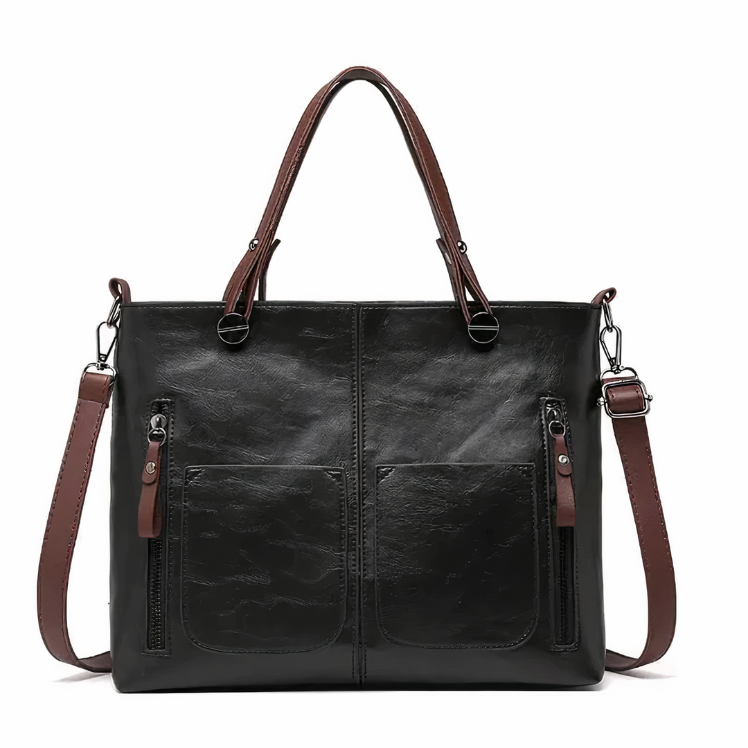 Nancy - Zeitlose Eleganz Leder Schultertasche