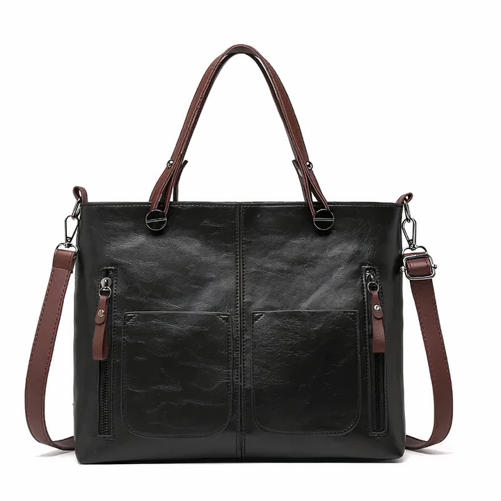 Nancy - Zeitlose Eleganz Leder Schultertasche