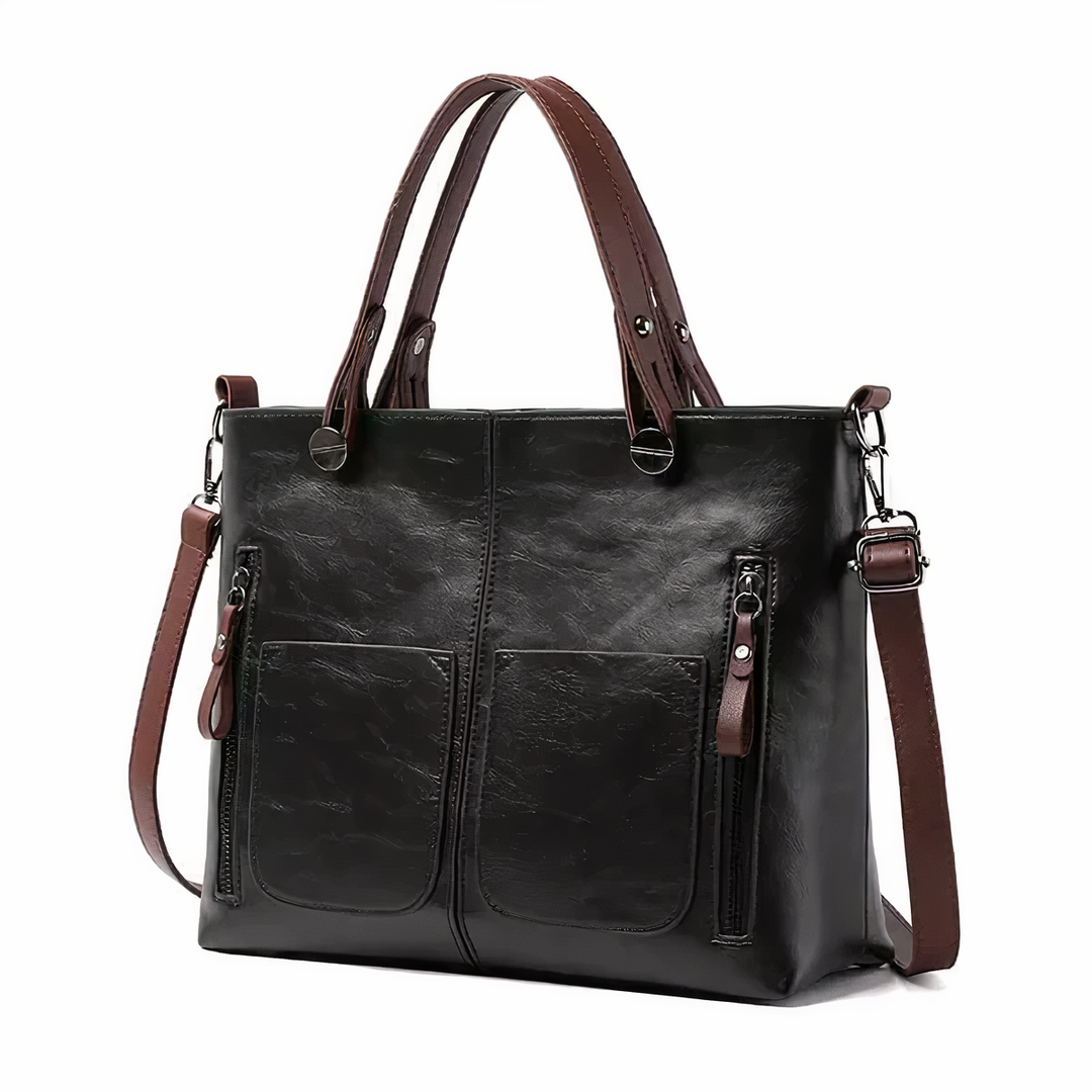 Nancy - Zeitlose Eleganz Leder Schultertasche