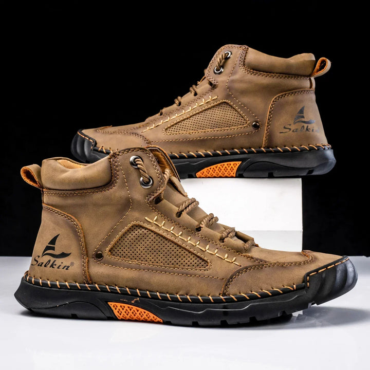 Leon | St. Moritz Leder High Top Schuhe von Waltherhaus – Stil trifft Komfort!