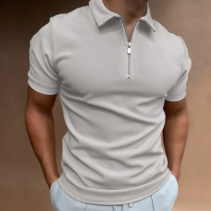 Evan | Zip-Poloshirt mit moderner Linie