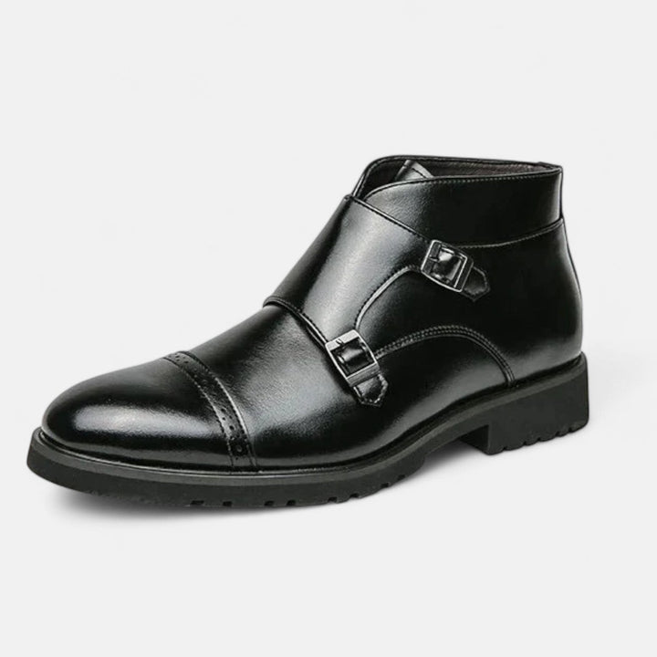 Leon | Herren Monk Strap Stiefeletten aus hochwertigem Ecopelle – Stilvoll und nachhaltig bei Waltherhaus!