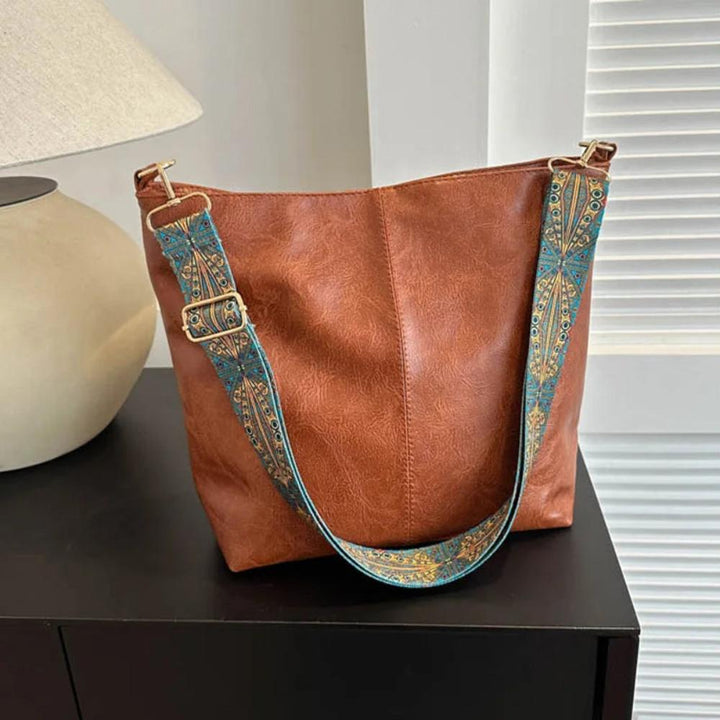 Linda - Vintage Charme Leder Schultertasche