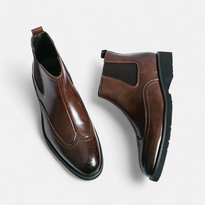 Leon™ | Stilvolle Chelsea-Stiefel für Herren aus hochwertigem Kunstleder bei Waltherhaus