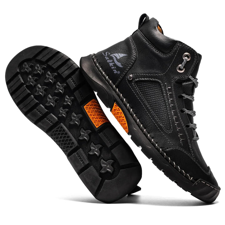 Leon | St. Moritz Leder High Top Schuhe von Waltherhaus – Stil trifft Komfort!