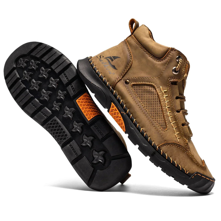 Leon | St. Moritz Leder High Top Schuhe von Waltherhaus – Stil trifft Komfort!