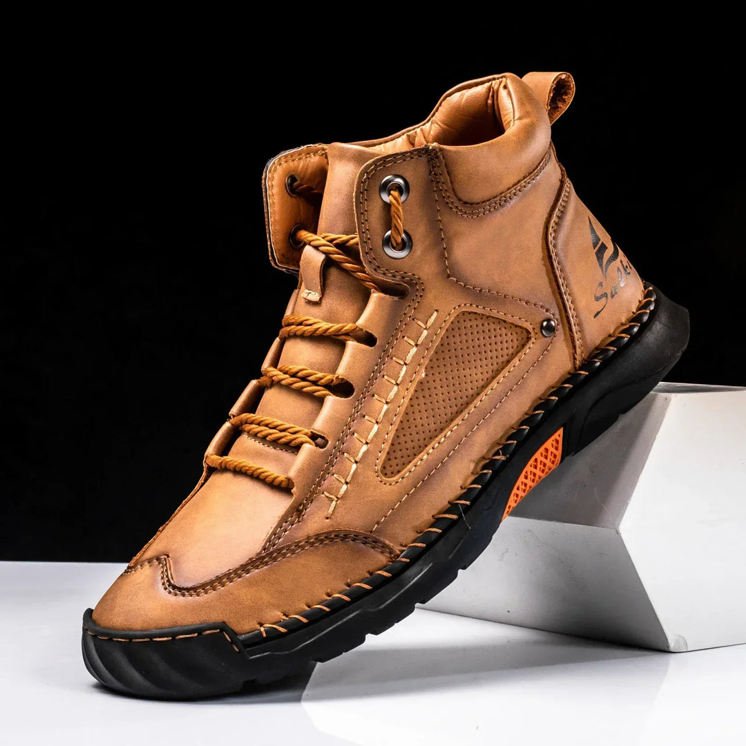 Leon | St. Moritz Leder High Top Schuhe von Waltherhaus – Stil trifft Komfort!