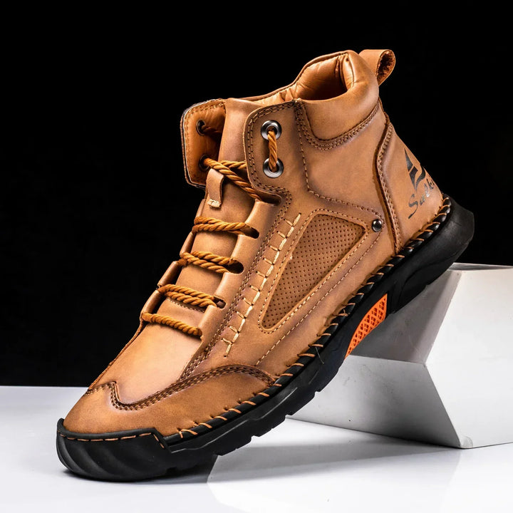 Leon | St. Moritz Leder High Top Schuhe von Waltherhaus – Stil trifft Komfort!