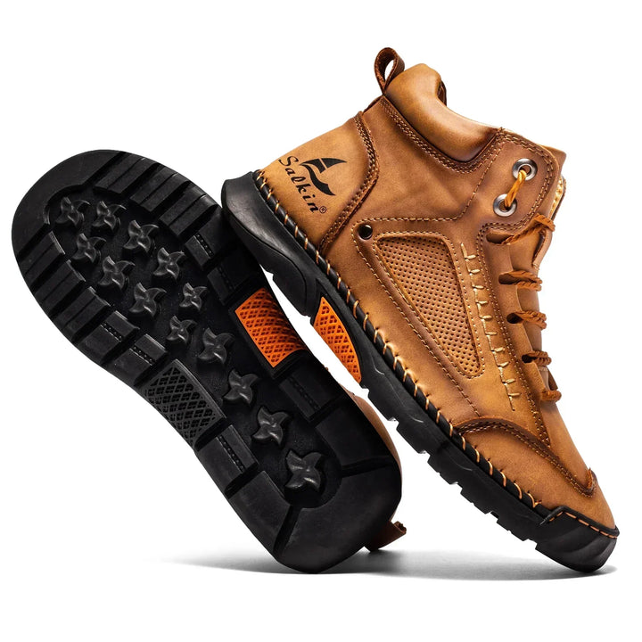 Leon | St. Moritz Leder High Top Schuhe von Waltherhaus – Stil trifft Komfort!