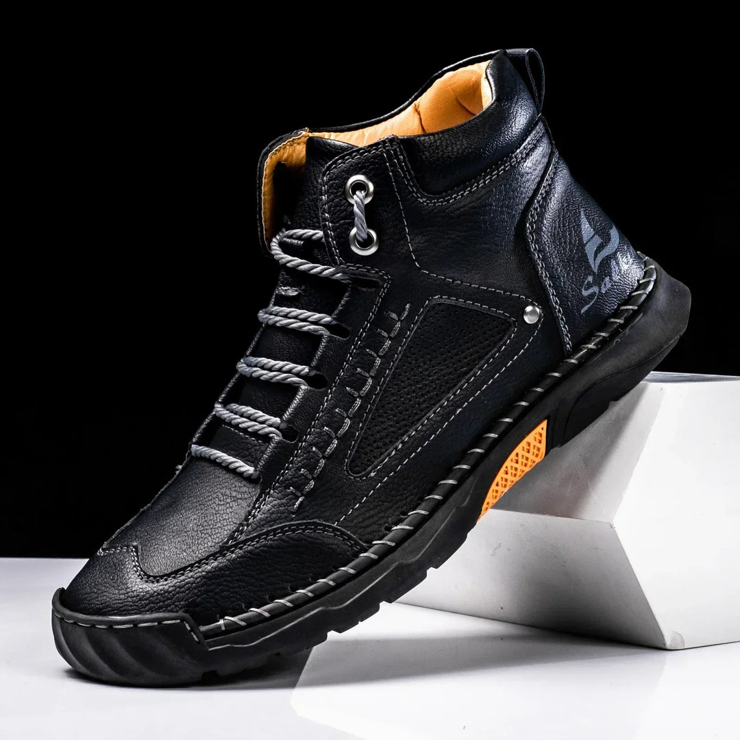 Leon | St. Moritz Leder High Top Schuhe von Waltherhaus – Stil trifft Komfort!