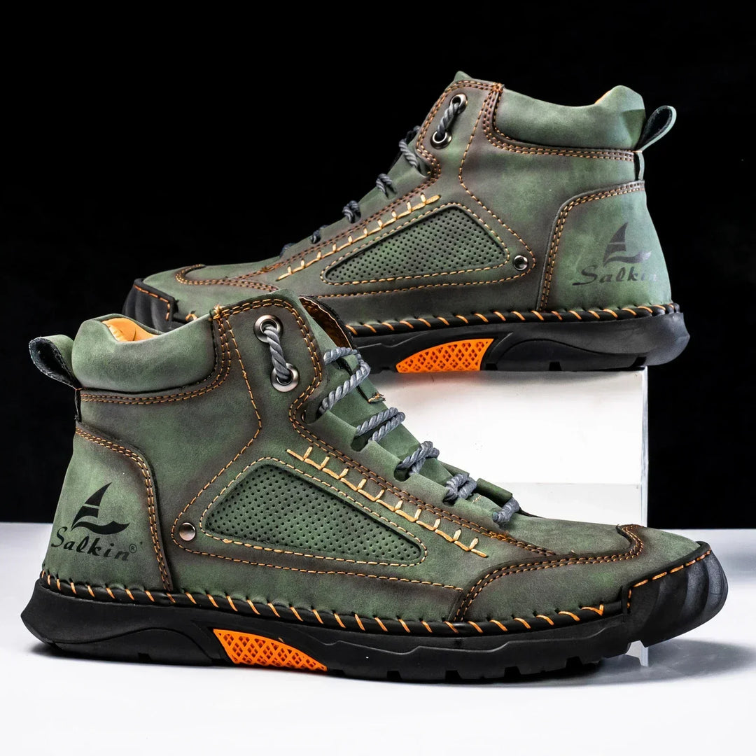 Leon | St. Moritz Leder High Top Schuhe von Waltherhaus – Stil trifft Komfort!