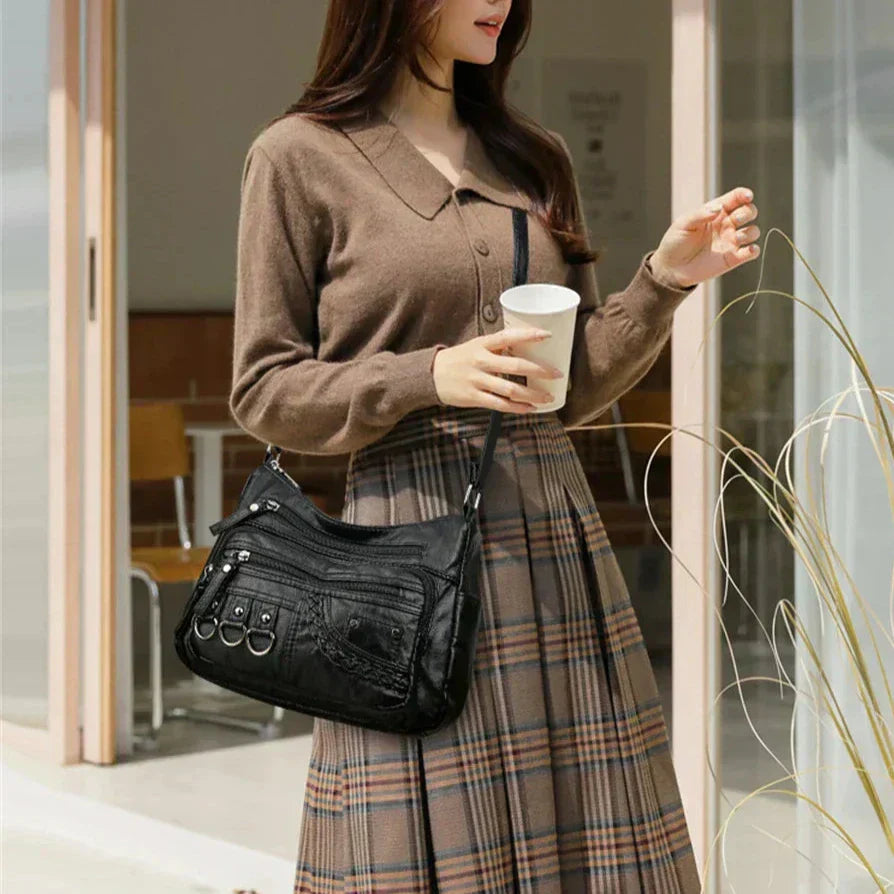 Olivia - Vintage Charme Elegante Schultertasche