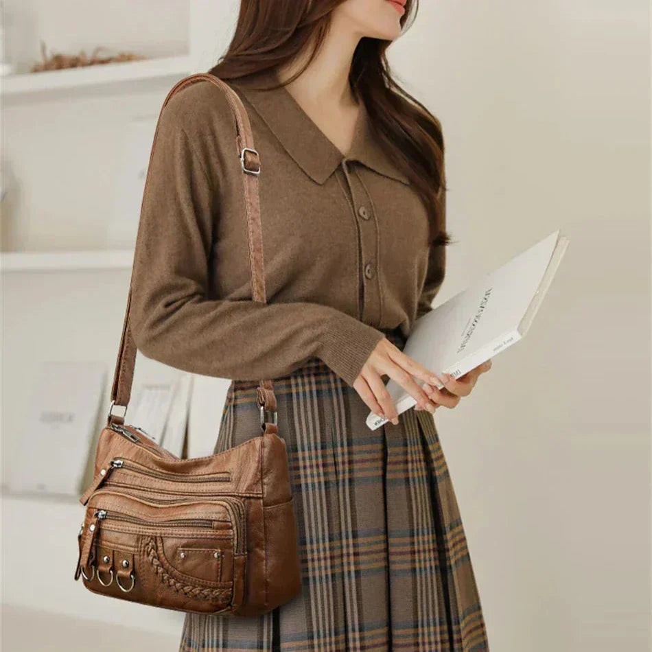 Olivia - Vintage Charme Elegante Schultertasche