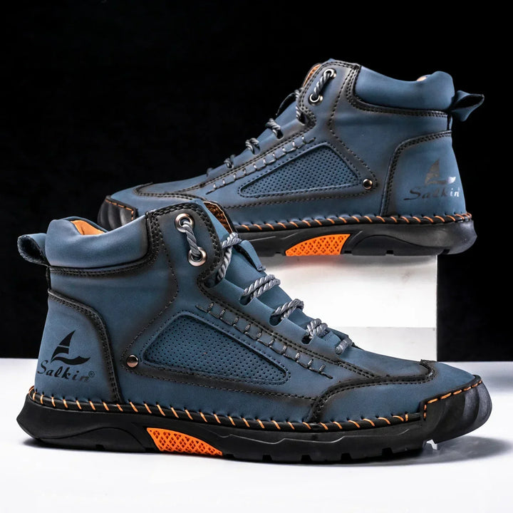 Leon | St. Moritz Leder High Top Schuhe von Waltherhaus – Stil trifft Komfort!