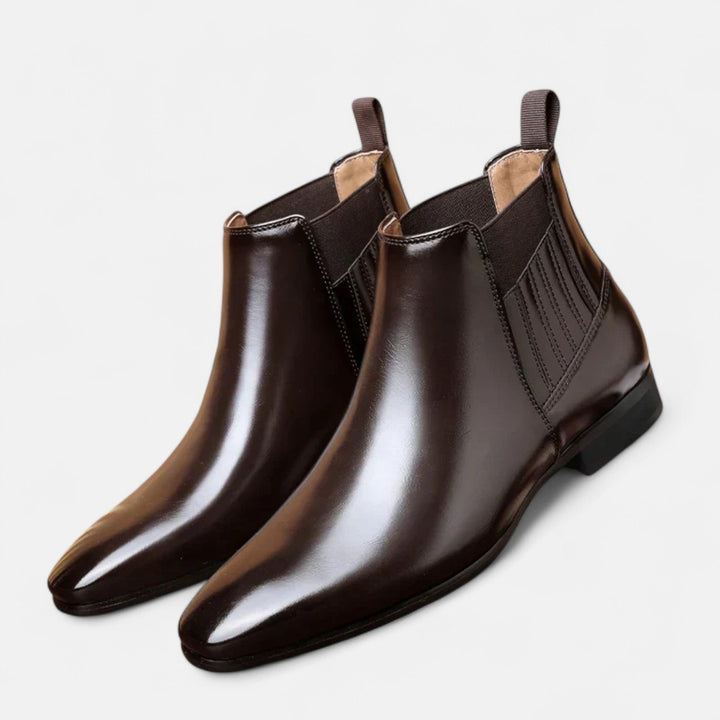 Waltherhaus | Stilvolle Herren-Stiefeletten aus hochwertigem Kunstleder – Leon's Favorit!