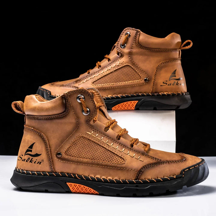Leon | St. Moritz Leder High Top Schuhe von Waltherhaus – Stil trifft Komfort!