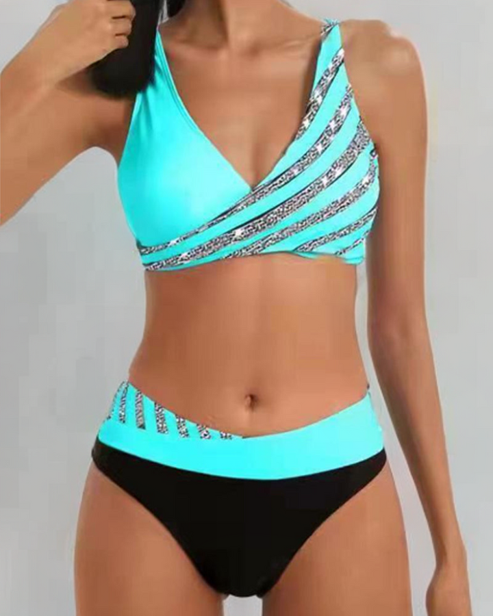 Camilla | Bedruckter Bikini in Warmen Tönen