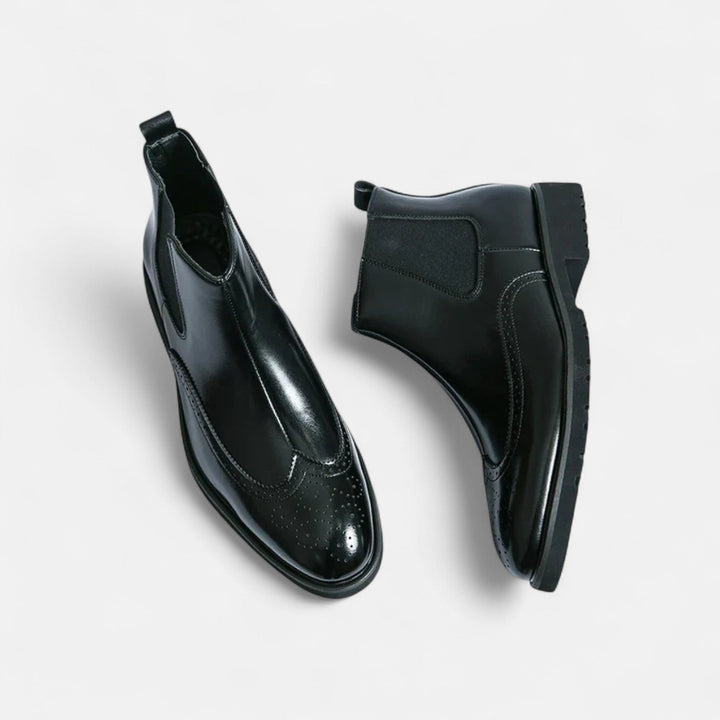 Leon™ | Stilvolle Chelsea-Stiefel für Herren aus hochwertigem Kunstleder bei Waltherhaus