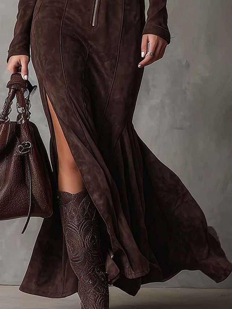 Margit | Maxikleid mit Gürtel