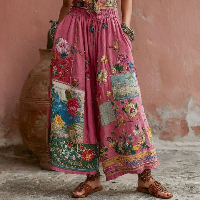 Jacey | Damen Boho Strickhose