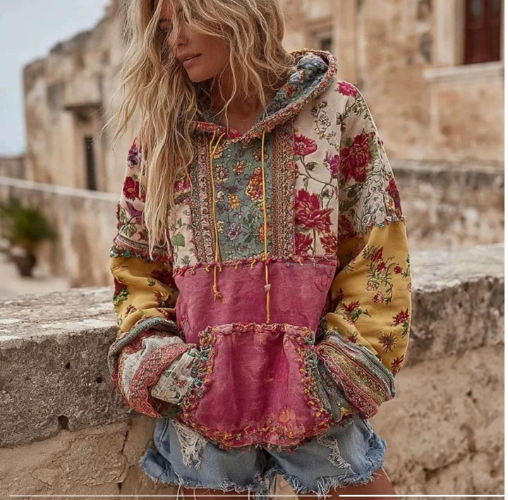 Grace | Damen Boho Strick Hoodie