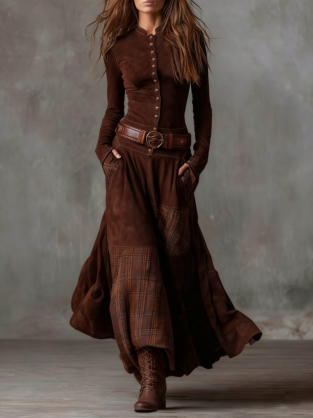 Gesine | Patchwork-Maxikleid