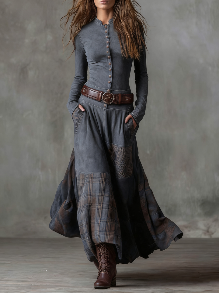 Gesine | Patchwork-Maxikleid