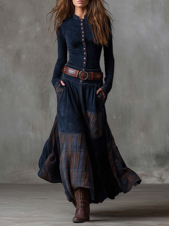 Gesine | Patchwork-Maxikleid