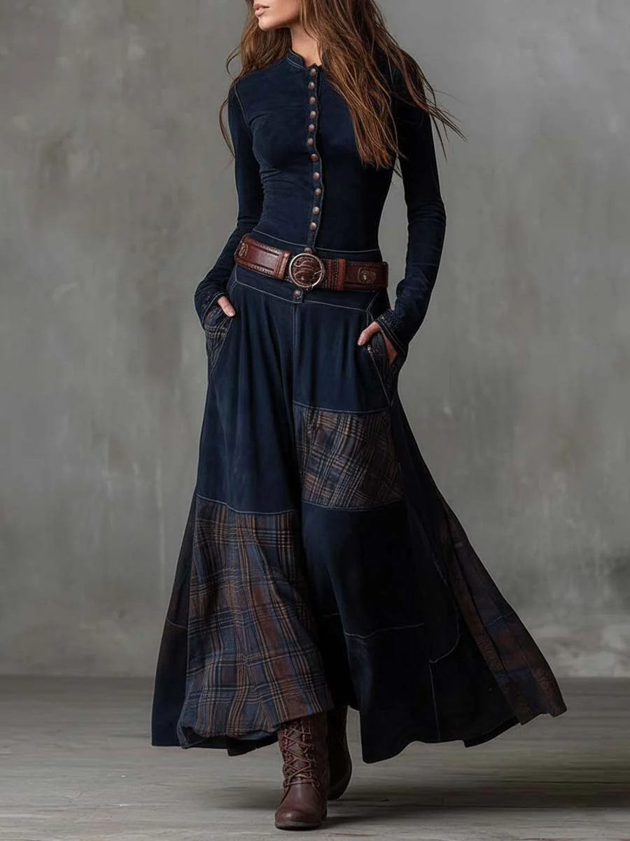 Gesine | Patchwork-Maxikleid