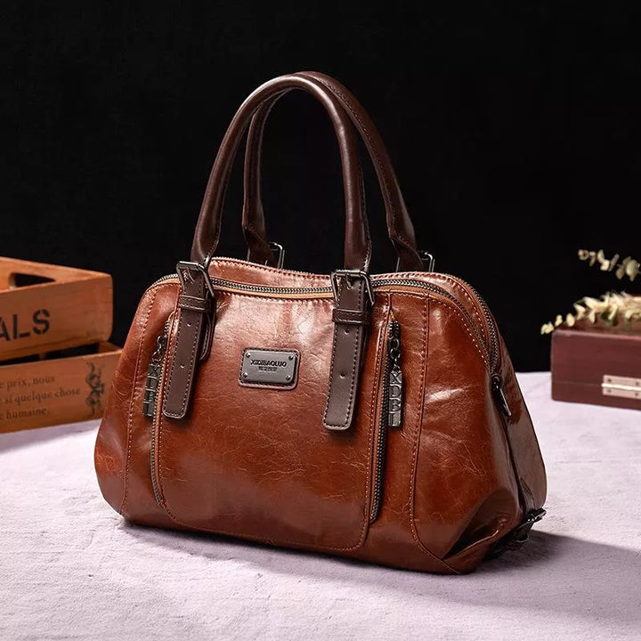Katherine - Luxuriöse Statement-Lederhandtasche