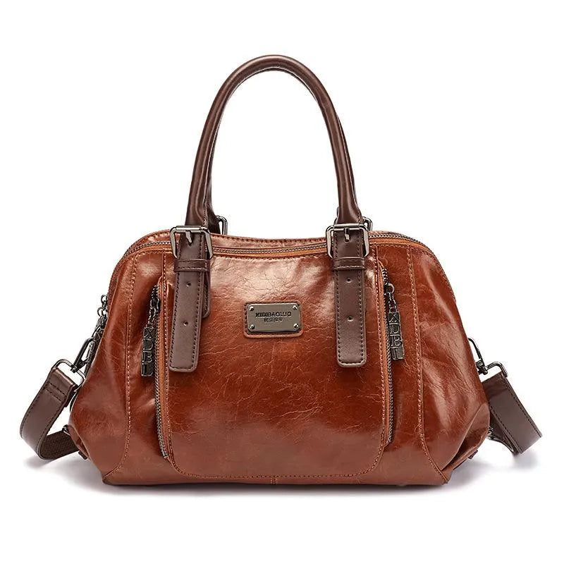 Katherine - Luxuriöse Statement-Lederhandtasche