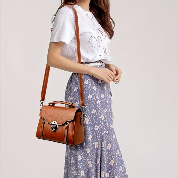 Zoe - Zeitlose Eleganz Leder Schultertasche